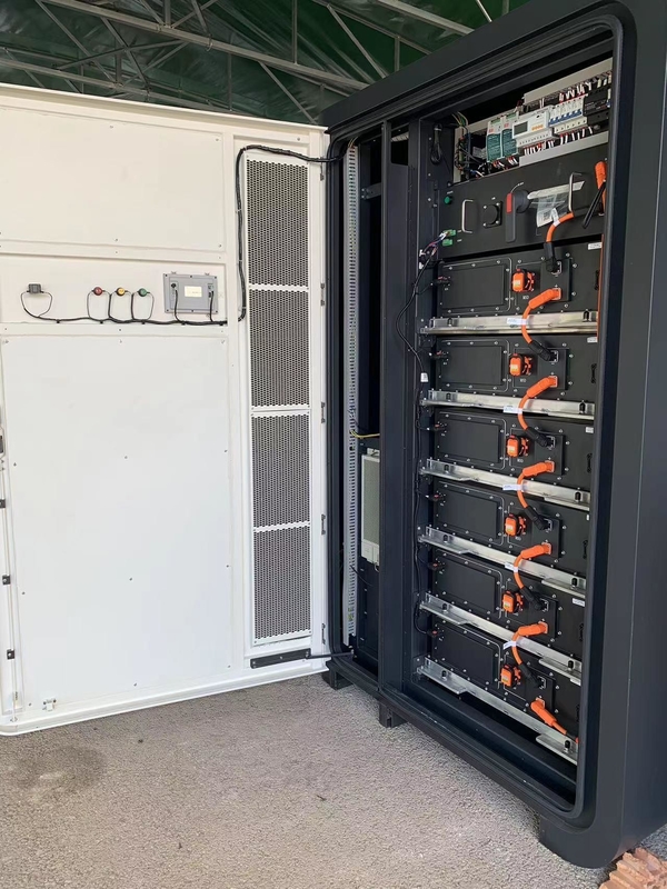 Nominale spanning 380 VAC 100kw Driefasige vierdraadbatterijkas voor C&I-energieopslag