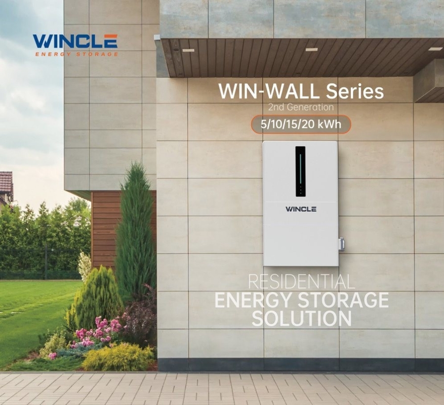 All-in-one LFP-batterij en omvormers 600*1500*220mm Huishoudelijk energieopslagsysteem