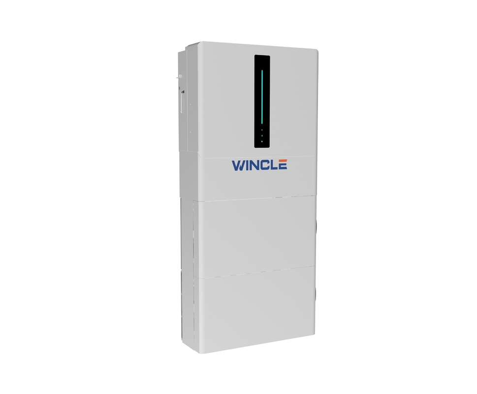 All-in-one LFP-batterij en omvormers 600*1500*220mm Huishoudelijk energieopslagsysteem