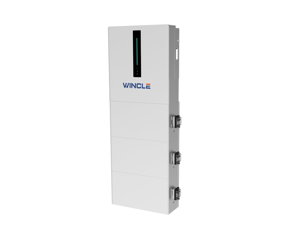 All-in-one LFP-batterij en omvormers 600*1500*220mm Huishoudelijk energieopslagsysteem