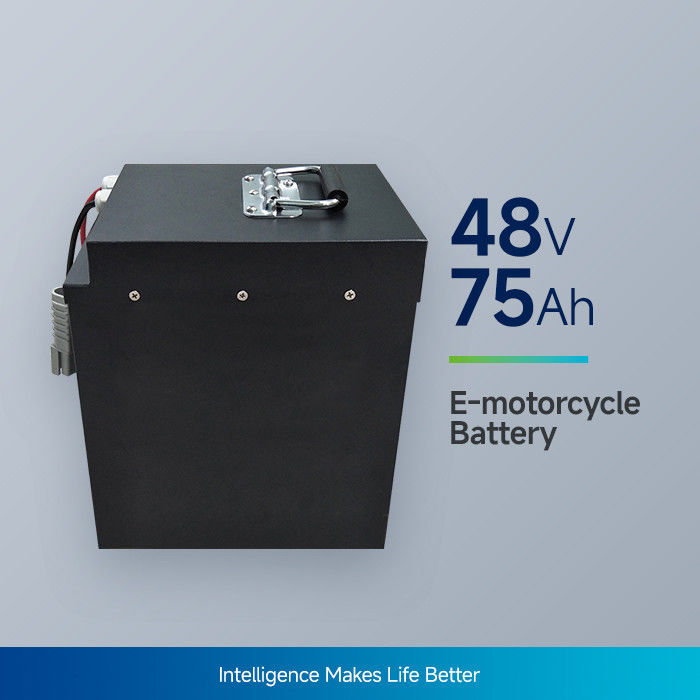 Batterijen met een hoge capaciteit die worden gebruikt in elektrische motorfietsbatterijen NCM48V75Ah 12.5A Maximale laadstroom