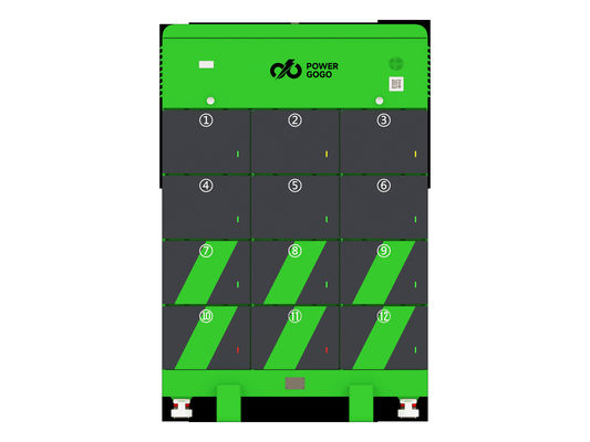 12 Sluitingen voor het opladen van batterijverwisselingsstation met IP54 voor twee wielen soeter verwisselbare batterij